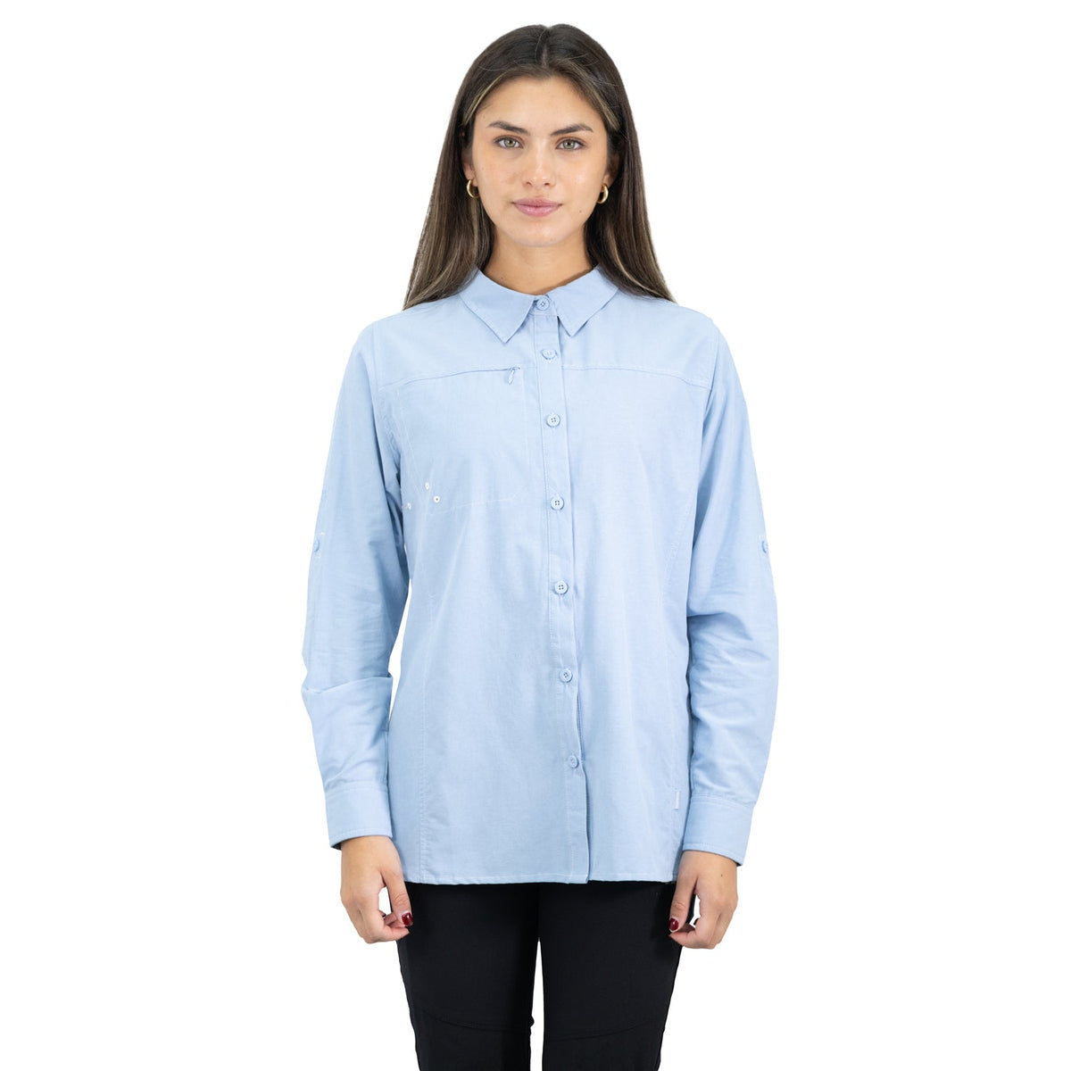 CAMISA HW MUJER DUCK DRY CELESTE