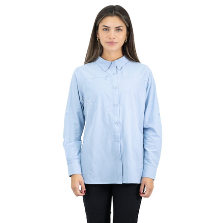 CAMISA HW MUJER DUCK DRY CELESTE